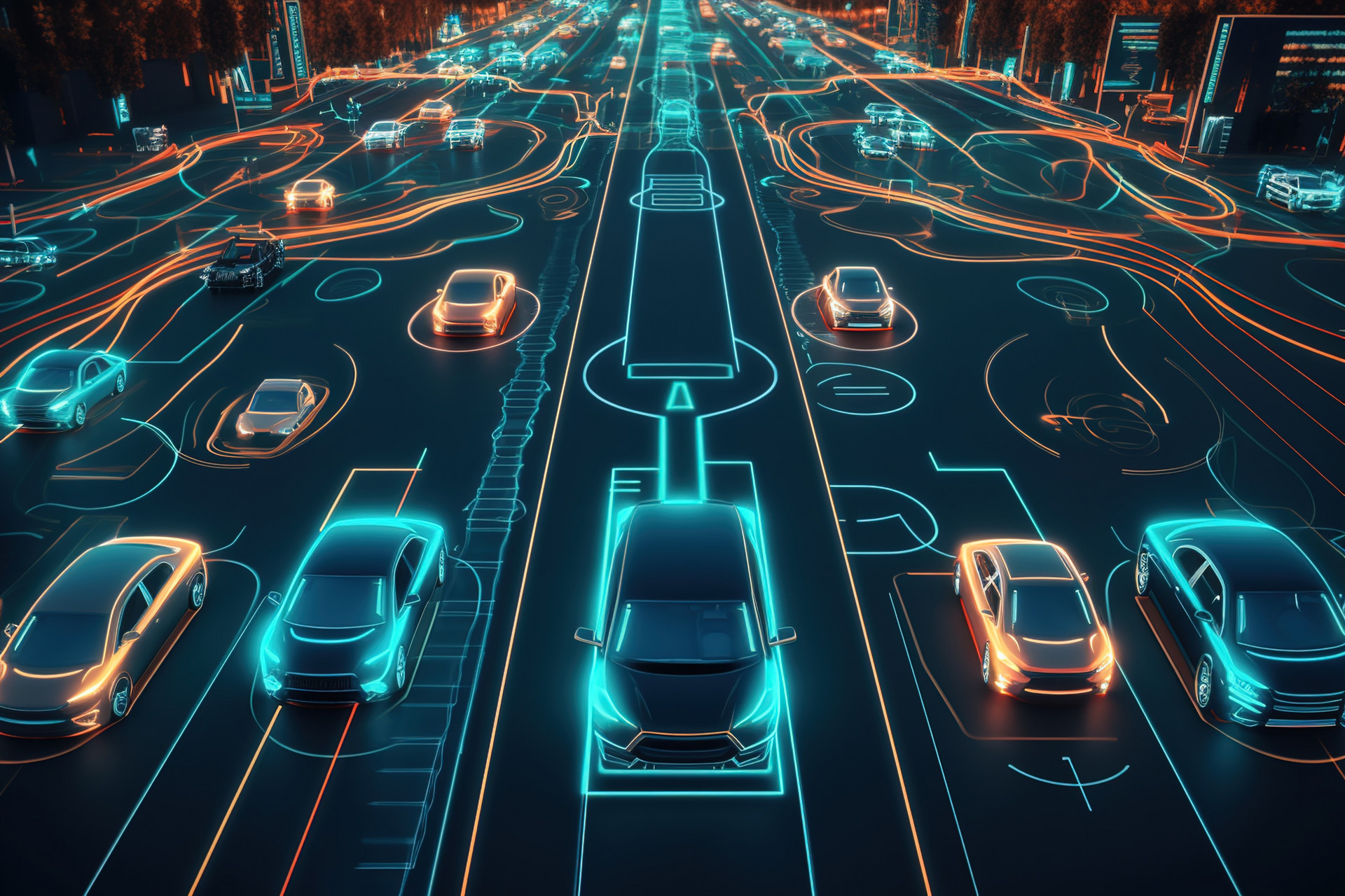 未来智能汽车交通